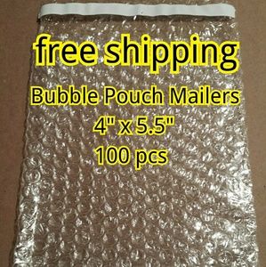 100 NEW bags 4"x5.5" Bubble Pouch Mailers